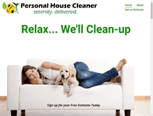 Tablet Screenshot of personalhousecleaner.com